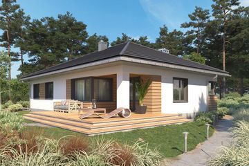  Projekt domu Lena Rex (1687) (KRD2837) - projekt domu parterowego - Zdjęcie 4