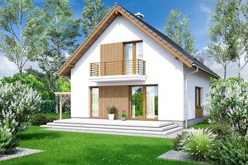  Projekt domu Monte 2 (WOF1138) - projekt domu parterowego z poddaszem - Zdjęcie 3