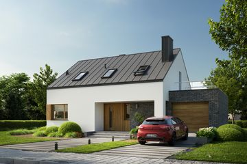  Projekt domu Eco 37 (WOZ1043) - projekt domu parterowego z poddaszem - Zdjęcie 3