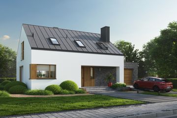  Projekt domu Eco 37 (WOZ1043) - projekt domu parterowego z poddaszem - Zdjęcie 5