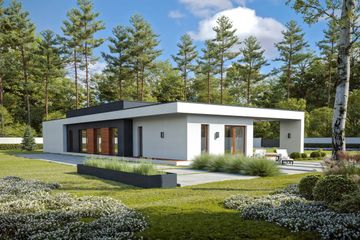  Projekt domu Ekspresyjny D73 (WWB1086) - projekt domu parterowego - Zdjęcie 2