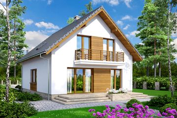  Projekt domu Lungo 6 (WOF1139) - projekt domu parterowego z poddaszem - Zdjęcie 2