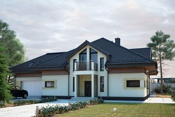  Projekt domu Datanello 6 (KKF1021) - projekt domu parterowego z poddaszem - Zdjęcie 3