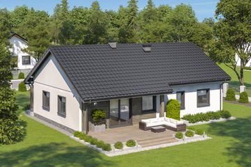  Projekt domu przy Bukowej 43 (KRK1662) - projekt domu parterowego - Zdjęcie 2