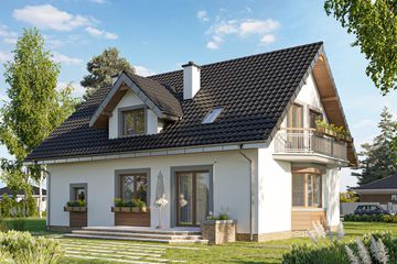  Projekt domu Zoja Polo (1134) (KRD2124) - projekt domu parterowego z poddaszem - Zdjęcie 3