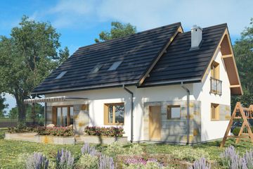  Projekt domu Sambor Alter (1690) (KRD2832) - projekt domu parterowego z poddaszem - Zdjęcie 6