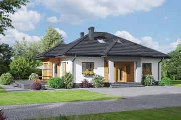  Projekt domu Zamość 1m (KRP2391) - projekt domu parterowego - Zdjęcie 1