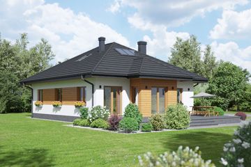  Projekt domu Zamość 1m (KRP2391) - projekt domu parterowego - Zdjęcie 2