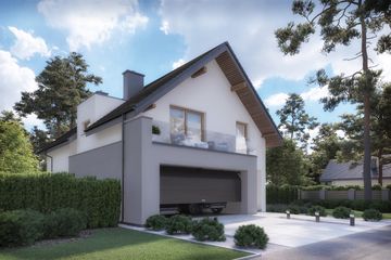  Projekt domu DomStudio 09 (KCD1011) - projekt domu parterowego z poddaszem - Zdjęcie 3