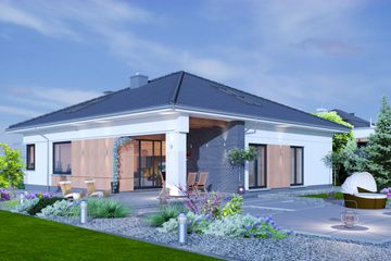  Projekt domu Domidea 3 w2 (WAC1104) - projekt domu parterowego - Zdjęcie 2