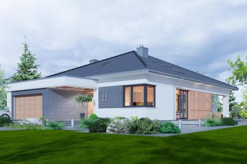  Projekt domu Domidea 3 w4 (WAC1108) - projekt domu parterowego - Zdjęcie 2