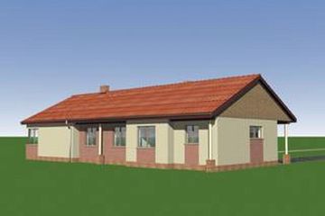  Projekt domu Chochlik - murowana - ceramika (KRD1035) - projekt domu parterowego - Zdjęcie 2