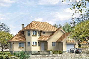  Projekt domu Forsycja (BSA1067) - projekt domu parterowego z poddaszem - Zdjęcie 1