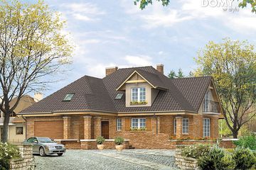  Projekt domu Rondo 2 (BSA1077) - projekt domu parterowego z poddaszem - Zdjęcie 1