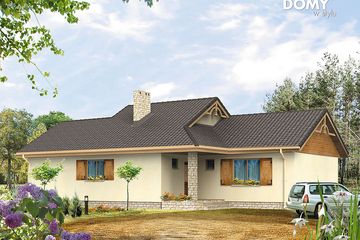  Projekt domu Skrzat 3 (BSA1080) - projekt domu parterowego - Zdjęcie 1