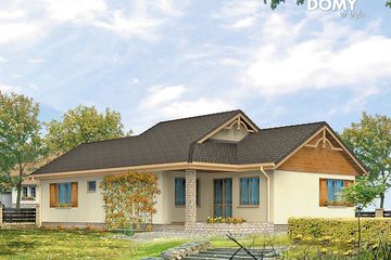  Projekt domu Skrzat 3 (BSA1080) - projekt domu parterowego - Zdjęcie 2