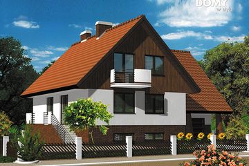  Projekt domu Tango 2 (BSA1085) - projekt domu parterowego z poddaszem - Zdjęcie 1