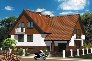  Projekt domu Tango 2 (BSA1085) - projekt domu parterowego z poddaszem - Zdjęcie 2