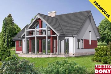  Projekt domu Oletta (LMP02) (WRB1074) - projekt domu parterowego z poddaszem - Zdjęcie 2