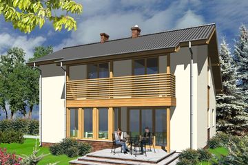  Projekt domu LIMBA (WOA1004) - projekt domu parterowego z poddaszem - Zdjęcie 2