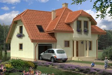  Projekt domu LAVENTE (KRH1280) - projekt domu parterowego z poddaszem - Zdjęcie 1