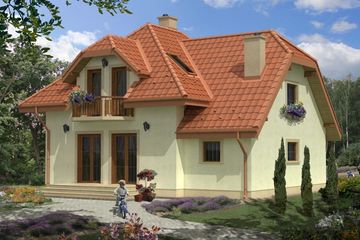  Projekt domu LAVENTE (KRH1280) - projekt domu parterowego z poddaszem - Zdjęcie 2