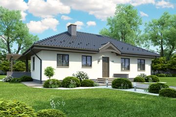  Projekt domu Vito (KRH1283) - projekt domu parterowego - Zdjęcie 1