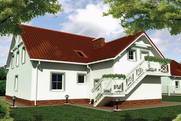  Projekt domu CIRUELLA (SLO1007) - projekt domu parterowego z poddaszem - Zdjęcie 2