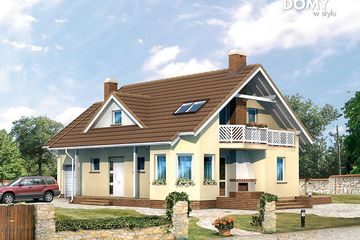  Projekt domu Luśka (BSA1399) - projekt domu parterowego z poddaszem - Zdjęcie 1