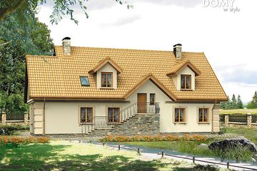  Projekt domu Korona (BSA1422) - projekt domu parterowego z poddaszem - Zdjęcie 2