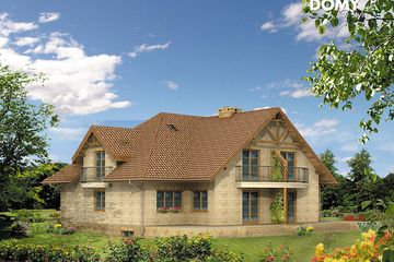  Projekt domu Muza 2 (BSA1462) - projekt domu parterowego z poddaszem - Zdjęcie 2