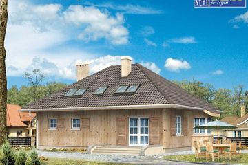  Projekt domu Huragan dr - duplikat (BSA1496) - projekt domu parterowego z poddaszem - Zdjęcie 2