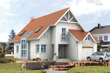  Projekt domu Fiołek (BSA1521) - projekt domu parterowego z poddaszem - Zdjęcie 1