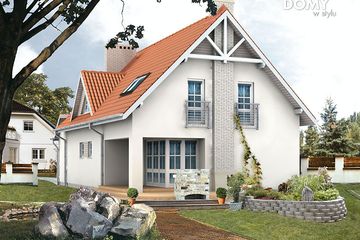  Projekt domu Fiołek (BSA1521) - projekt domu parterowego z poddaszem - Zdjęcie 2