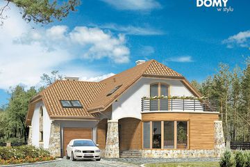  Projekt domu Folk (BSA1522) - projekt domu parterowego z poddaszem - Zdjęcie 1