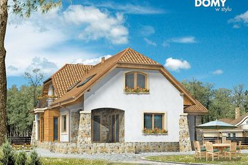  Projekt domu Folk (BSA1522) - projekt domu parterowego z poddaszem - Zdjęcie 2