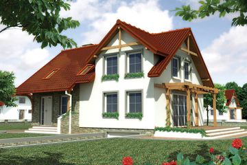  Projekt domu AJO (SLO1013) - projekt domu parterowego z poddaszem - Zdjęcie 1