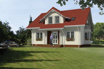  Projekt domu MELON (SLO1015) - projekt domu parterowego z poddaszem - Zdjęcie 1