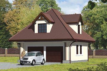  Projekt garażu G31 (KRJ1621) - projekt garażu parterowego - Zdjęcie 1