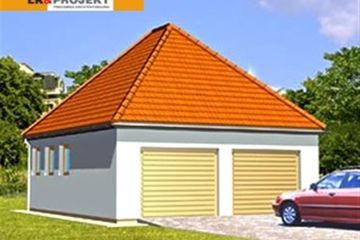  Projekt garażu G4 (KRJ1677) - projekt garażu parterowego - Zdjęcie 2