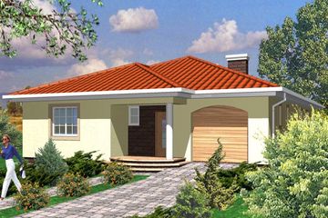  Projekt domu FASOLKA (WOA1007) - projekt domu parterowego - Zdjęcie 1