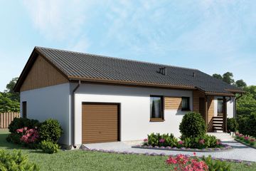  Projekt domu D 85 JAROSŁAW murowany(duplikat) (WAI1103) - projekt domu parterowego - Zdjęcie 1