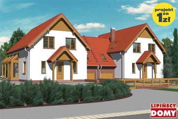  Projekt domu Birmingham (LMBL02) (WRB1090) - projekt domu parterowego z poddaszem - Zdjęcie 1