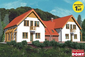  Projekt domu Birmingham (LMBL02) (WRB1090) - projekt domu parterowego z poddaszem - Zdjęcie 2