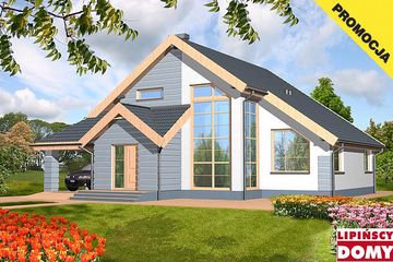  Projekt domu Lagos (LMP117) (WRB1268) - projekt domu parterowego z poddaszem - Zdjęcie 1
