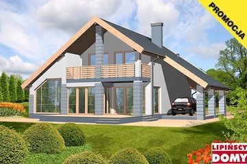  Projekt domu Lagos (LMP117) (WRB1268) - projekt domu parterowego z poddaszem - Zdjęcie 2