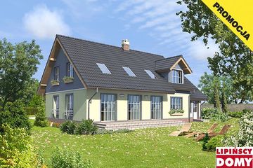  Projekt domu Manchester (LMP157) (WRB1275) - projekt domu parterowego z poddaszem - Zdjęcie 2