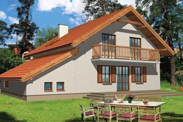  Projekt domu EMPOLI (KRH1003) - projekt domu parterowego z poddaszem - Zdjęcie 1