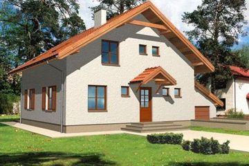  Projekt domu EMPOLI (KRH1003) - projekt domu parterowego z poddaszem - Zdjęcie 2