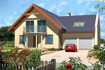  Projekt domu Marina (KRH1010) - projekt domu parterowego z poddaszem - Zdjęcie 1